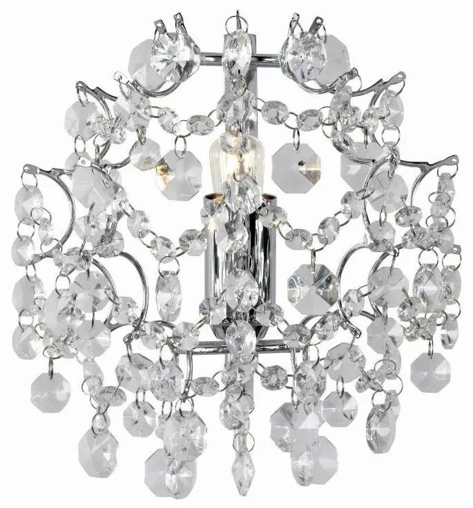 Markslöjd 102335 - Nástenné svietidlo ROSENDAL 1xE14/40W/230V chróm