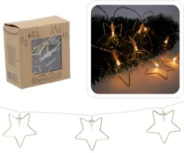 Bestent Svetielka na baterky 10LED 1,65m teplá biela Stars