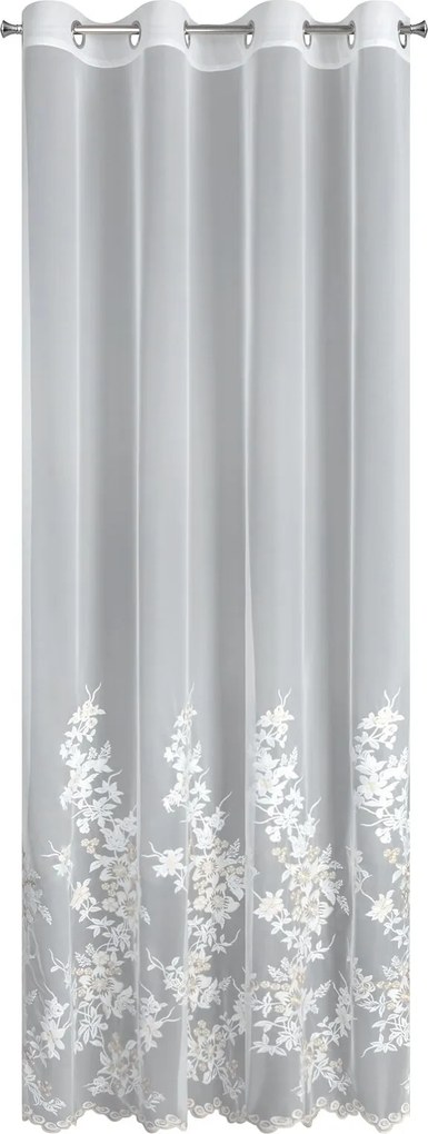 ZÁCLONA NA KRÚŽKOCH ALIRA 140X250 CM VZOROVANÁ