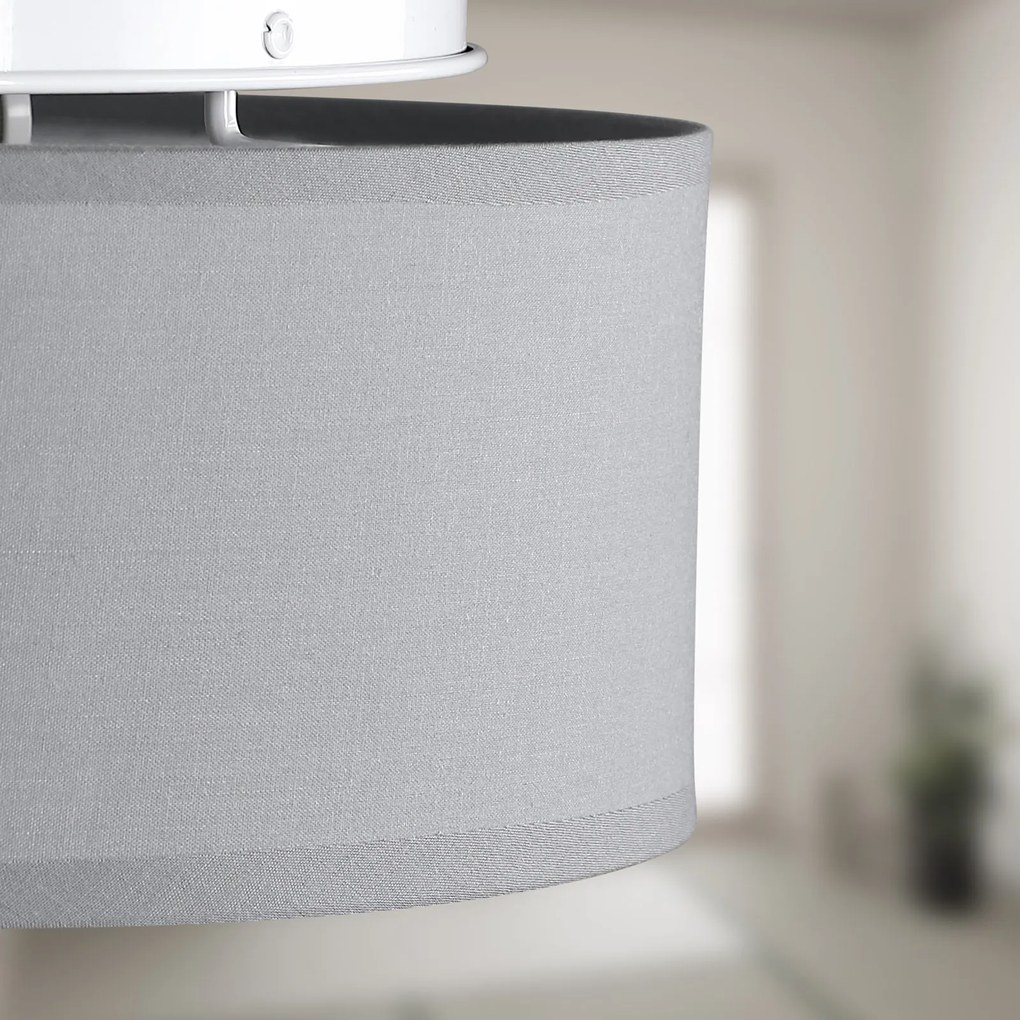 InternetovaZahrada Stropná lampa Ø38cm - sivá