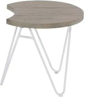 Záhradný stolík z teakového dreva Hartman Sophie Half Moon, ø 50 cm