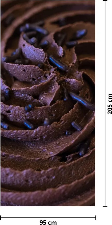Fototapeta na dvere - Čokoládový cupcake (95x205cm)