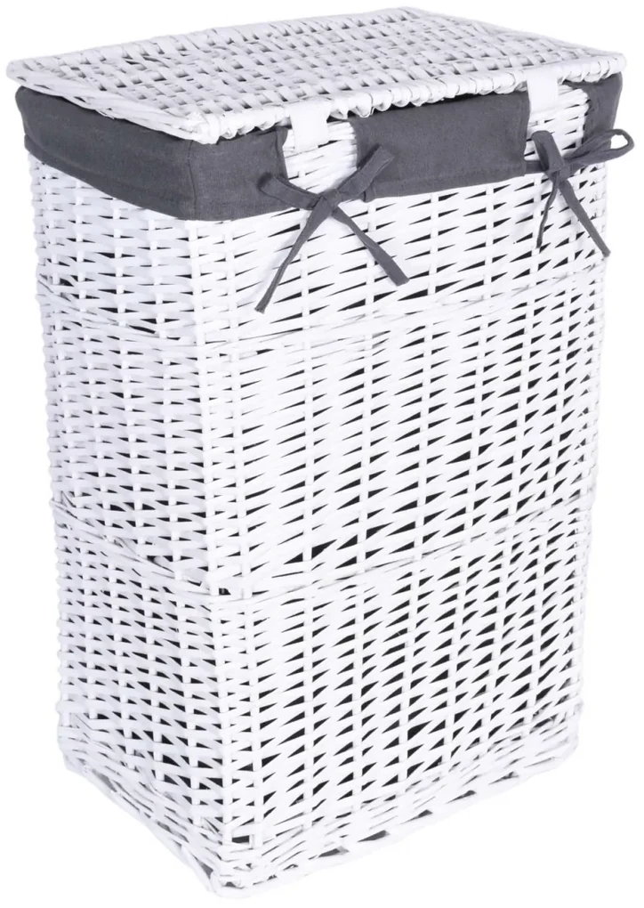 Prútený kôš VARITAS 114 l biely