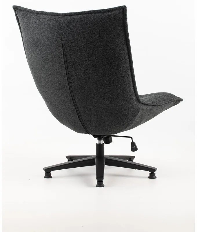 Tmavosivé kreslo Cave – Marckeric