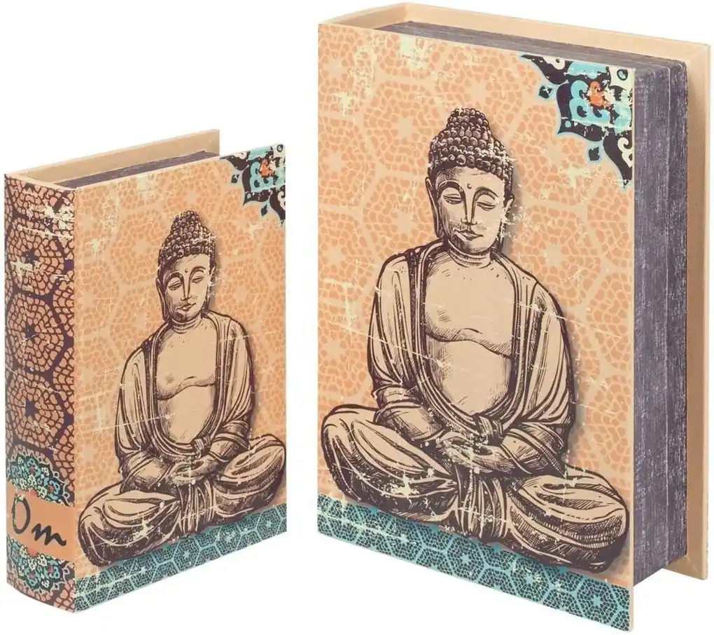 Truhlice Signes Grimalt Krabice Na Knihy Budha Set 2U | BIANO