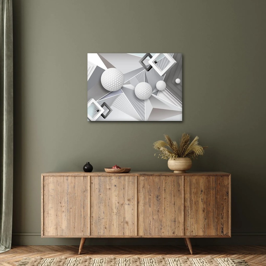Geometrický abstraktný obraz (70x50 cm)