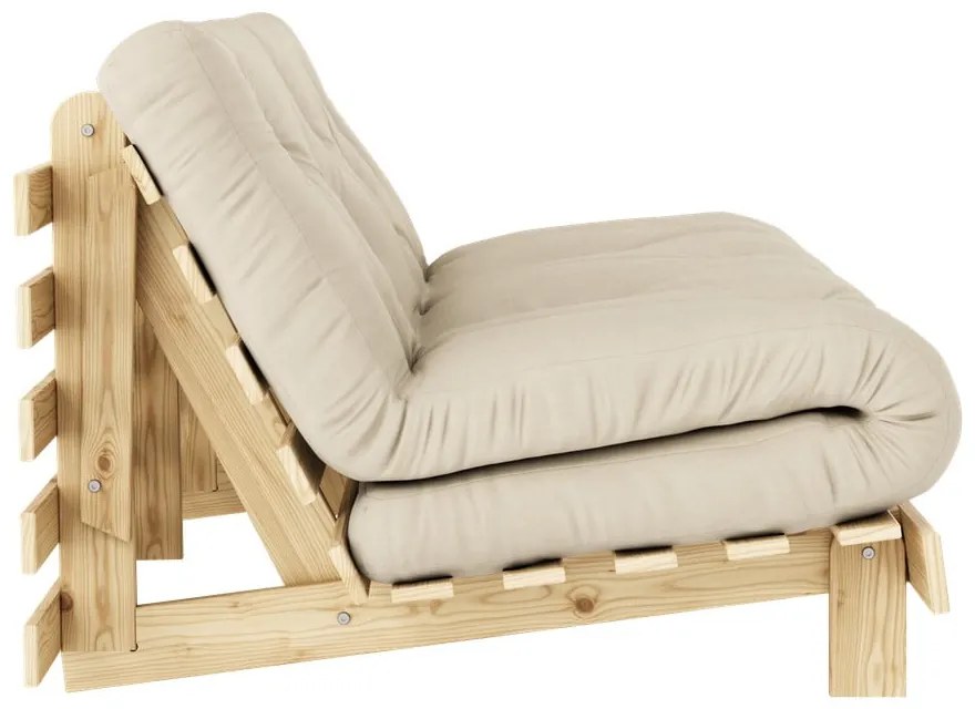 Béžová rozkladacia pohovka 160 cm Roots - Karup Design