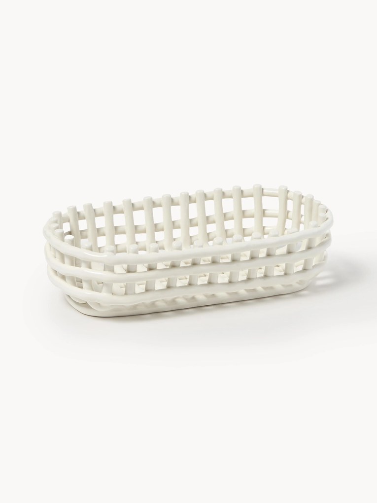 Ručne vyrobený keramický úložný kôš Nalan