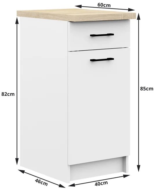 Kuchynská linka OLIWIA 1.8 m biela