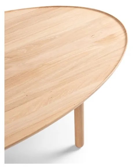 Konferenčný stolík z dubového dreva v prírodnej farbe 65x120 cm Mu - Gazzda