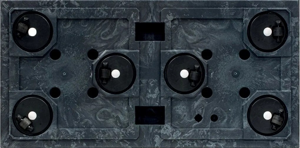 Kvetináč SIERRA CASE BETON EFFECT 57,7 cm, čierna, S