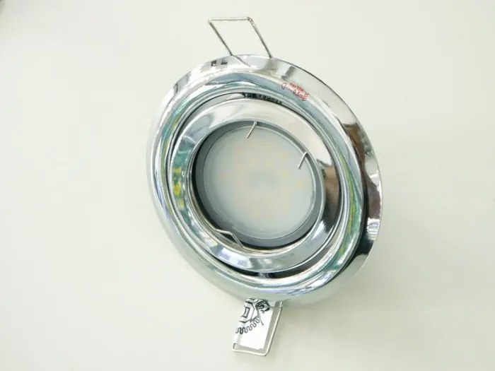 T-LED LED bodové svetlo do sadrokartónu 3W chróm 230V výklopné Farba svetla: Studená biela