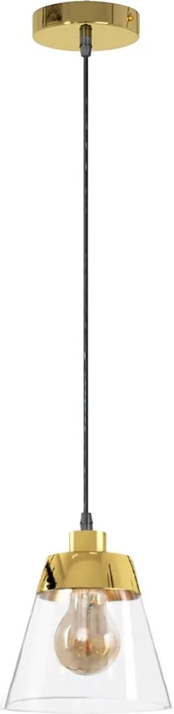 Toolight - Stropné svietidlo E27 60W APP895-1CP, zlatá, OSW-07022