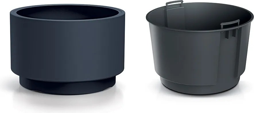Kvetináč s vkladom HEOSO antracit