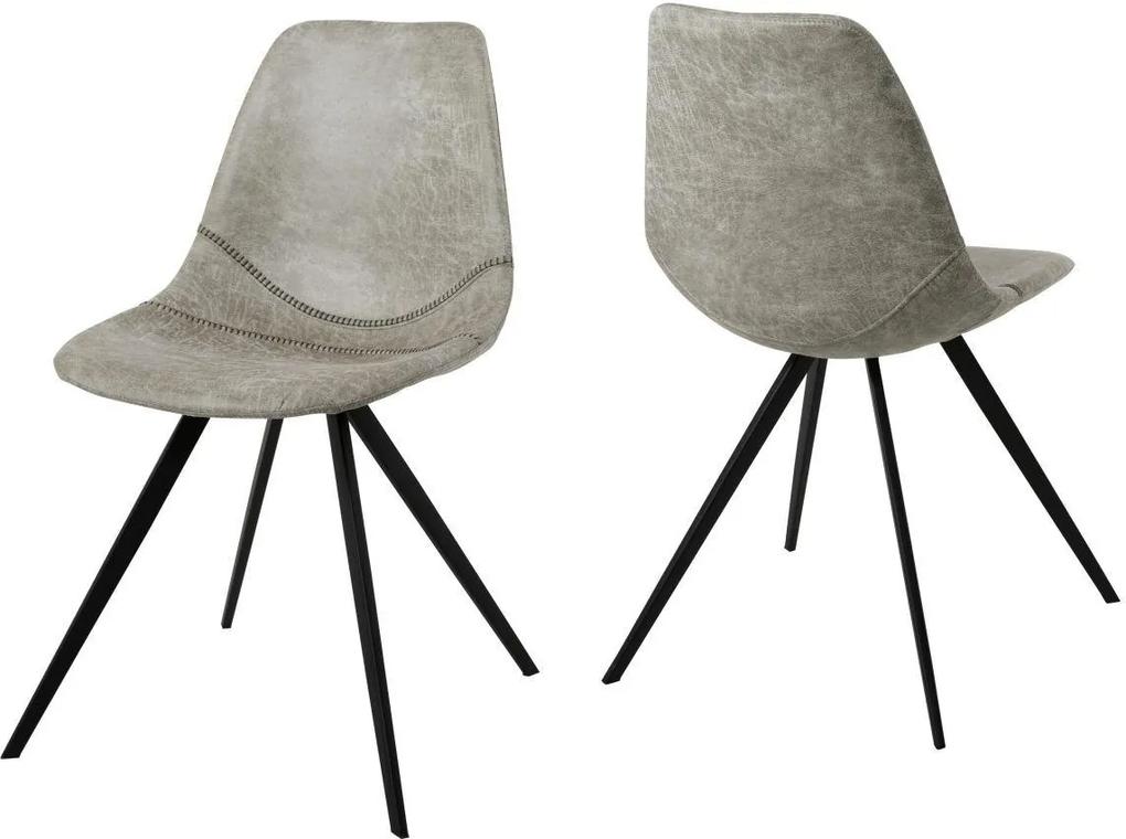 Dizajnová jedálenská stolička Lucy / biela