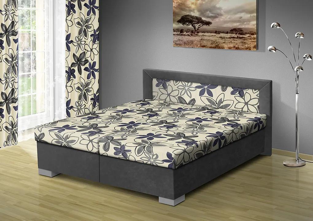 Nabytekmorava Čalúnená posteľ s úložným priestorom Vanessa 180x200 čalúnenie: bordo/53675-1016, Typ roštov: polohovacie