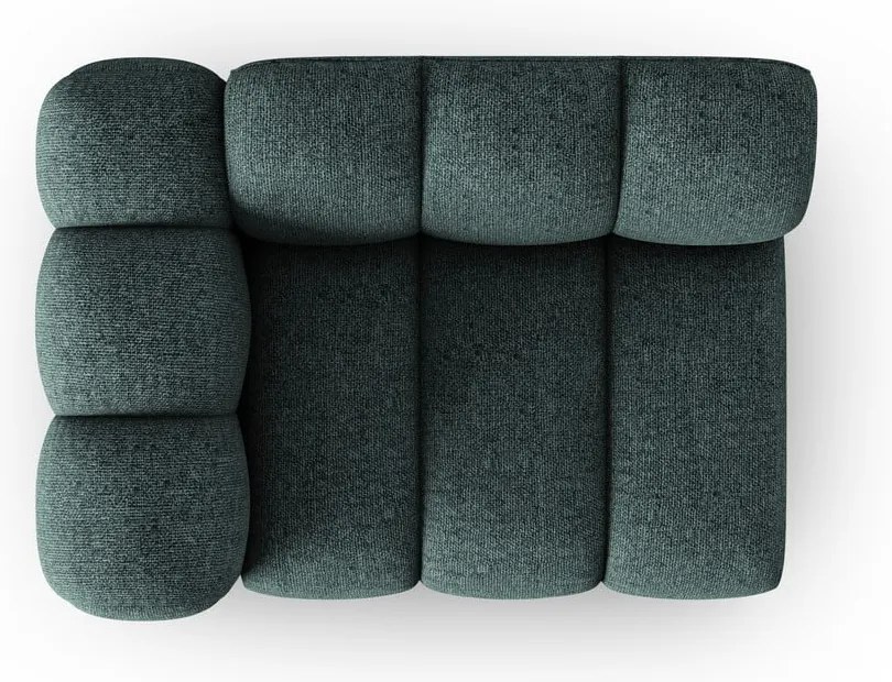 Tyrkysovomodrý modul pohovky (ľavý roh) Lupine – Micadoni Home