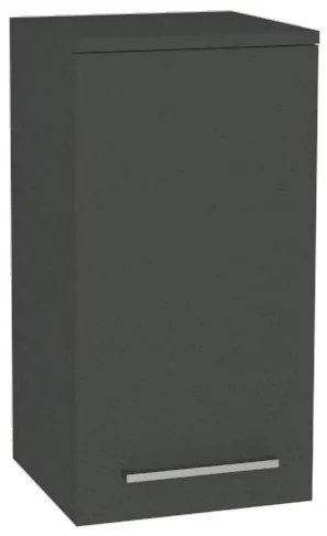 Mereo, Mereo Bino kúpeľňová skrinka horná 63 cm, ľavá, Multidecor, Šedá antracit, MER-CN695SEAN