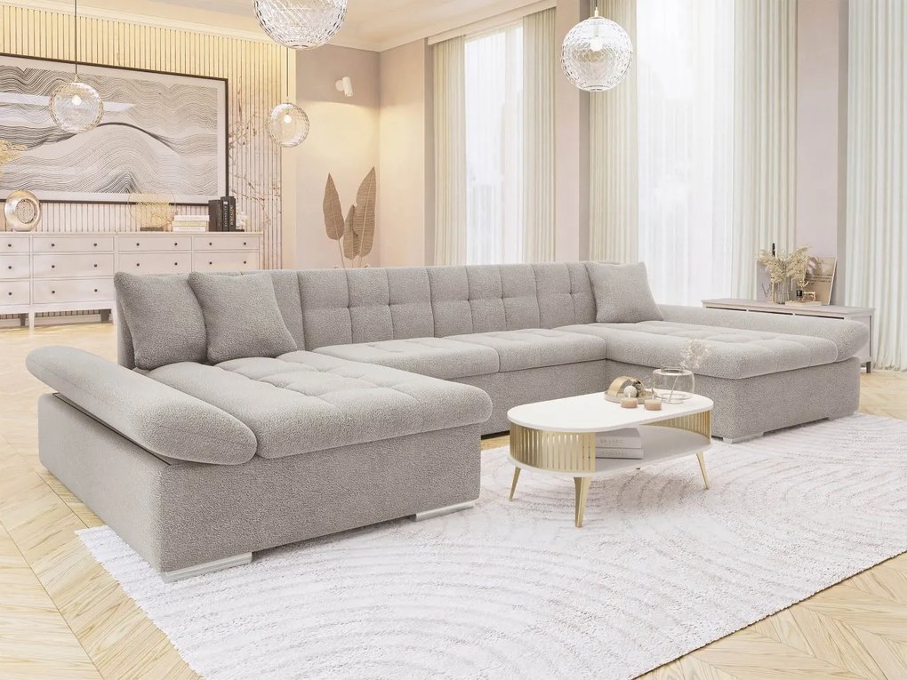 Rozkladacia rohová sedačka Agata, Dostupné poťahy: Magic velvet 2217 + Magic velvet 2217 + Magic velvet 2219