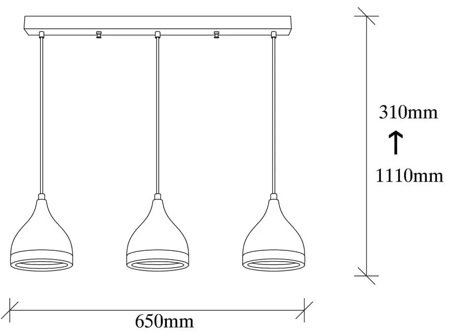 Závesné svietidlo v čierno-medenej farbe s kovovým tienidlom Yildo – Opviq lights