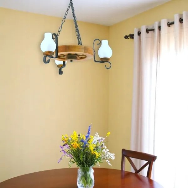 Brilagi - Luster na reťazi ROATA 3xE14/40W/230V buk