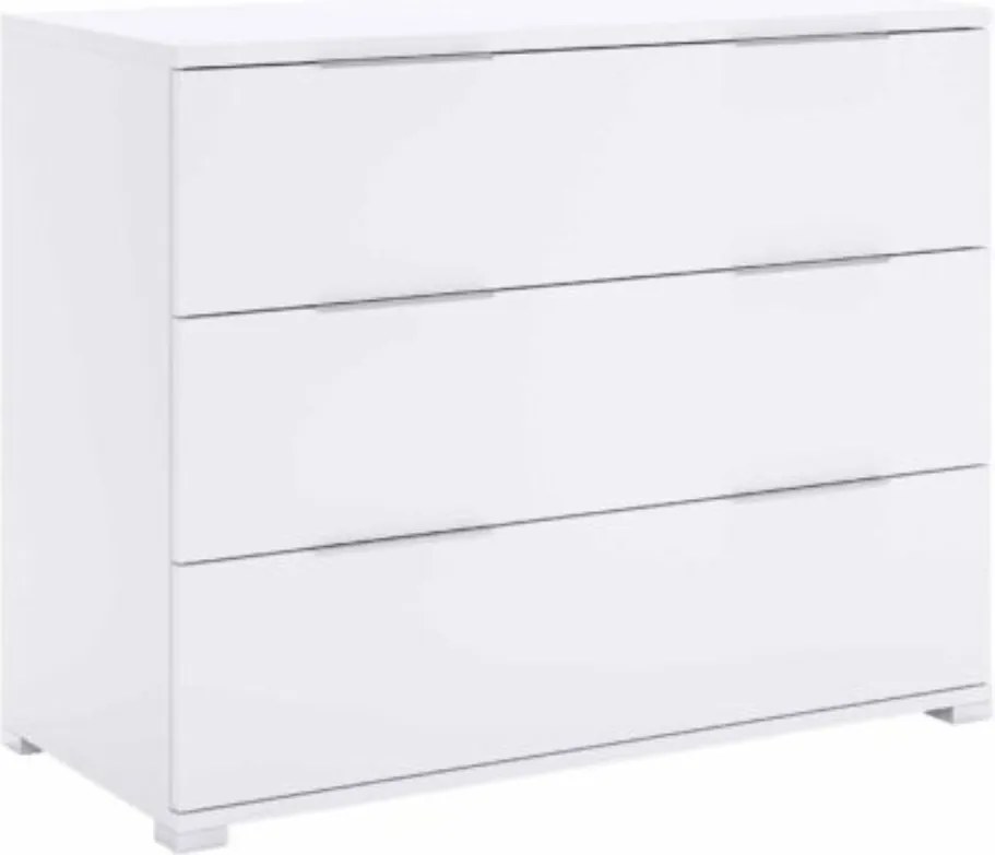 Biela komoda so zásuvkami biely mat Barton BT-63-WM