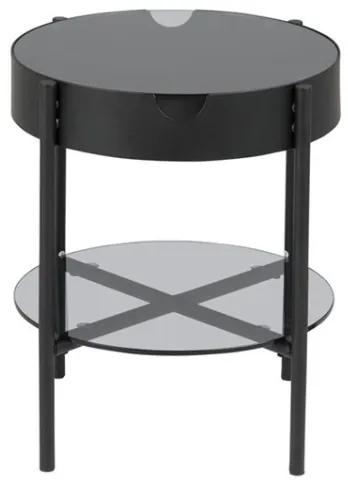 Tipton príručný stolík čierny