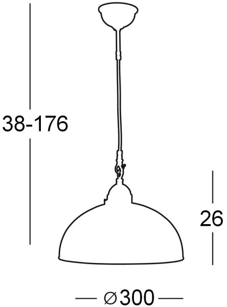 Kolarz 731.30.74 - Luster na lanku NONNA 1xE27/75W/230V