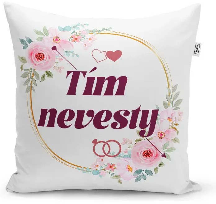 Sablio Vankúš Tím nevesty: 40x40 cm