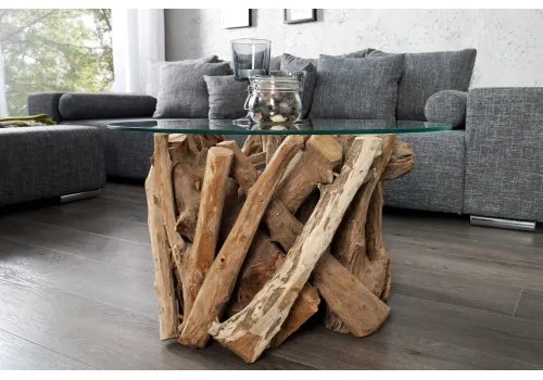 Konferenčný stôl Nature 39832 Ø60cm Drevo Teak - Komfort-nábytok