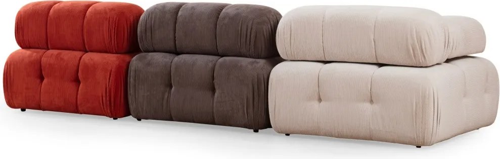 Modulová pohovka Doblo I 315 cm biela/sivá/červená
