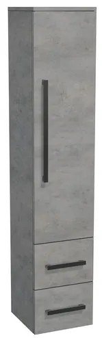 Kúpeľňová skrinka vysoká SAT Cube Way 35x163x33 cm betón CUBE3CHV35BE