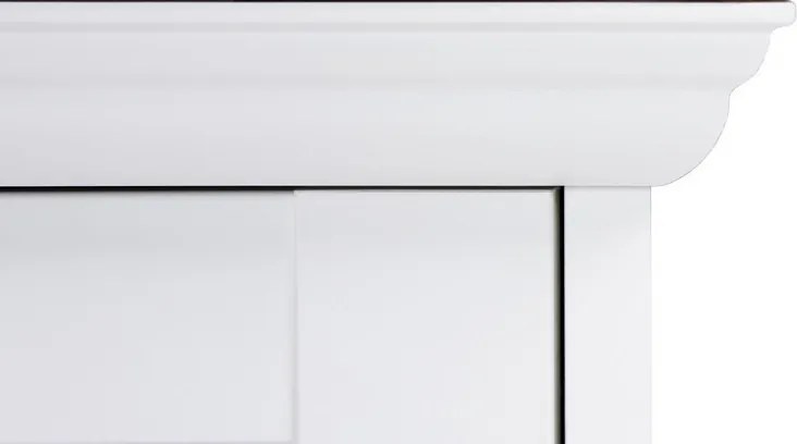 Vysoká vitrína Landwood, biela