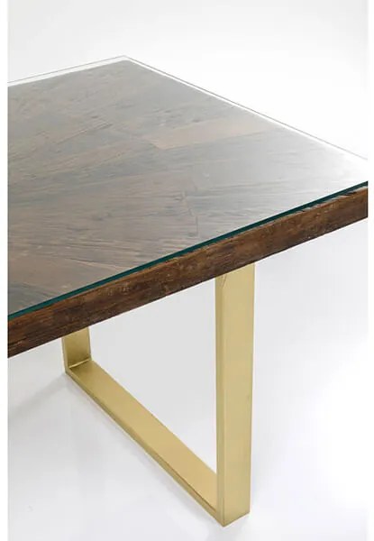 Conley jedálenský stôl mosadz 160x80
