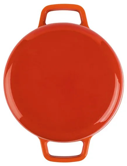 ERNESTO®  Liatinový kombinovaný hrniec, Ø 22 cm (oranžová)  (100352893)