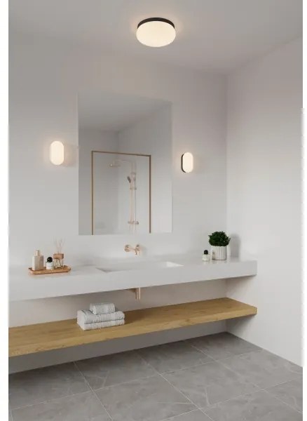 Nordlux - Kúpeľňové nástenné svietidlo FOAM 1xE27/55W/230V IP44 čierna