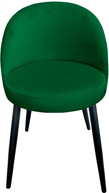 Moderná čalúnená stolička Glamon čierne nohy