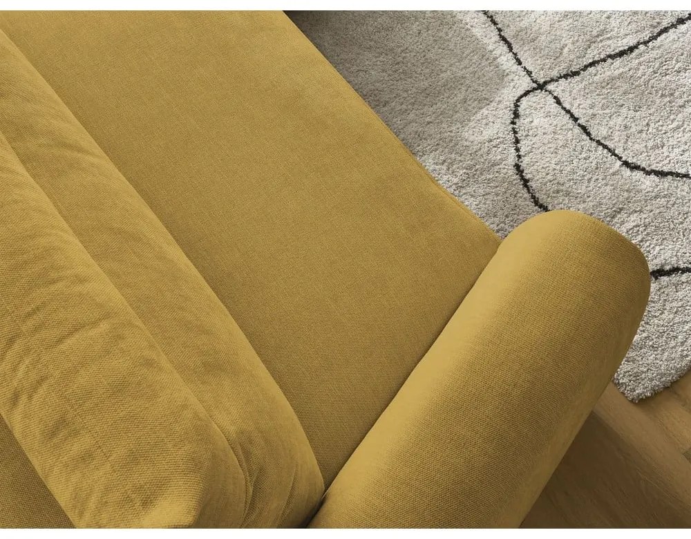 Okrovožltá rohová pohovka Aden – Bobochic Paris