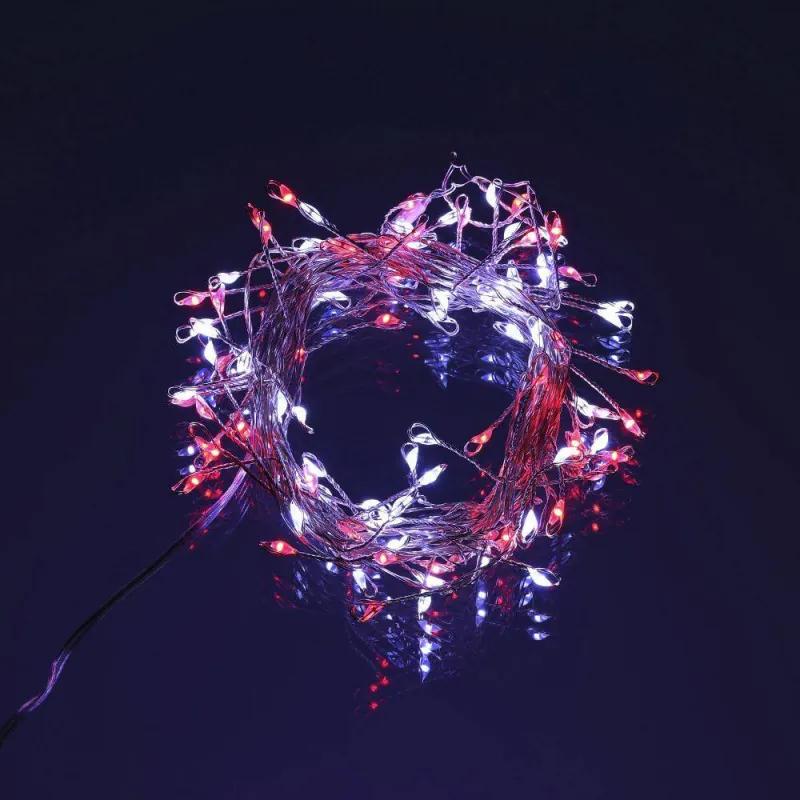 Vianočné osvetlenie Nano červeno-biele 2,4m RXL 382