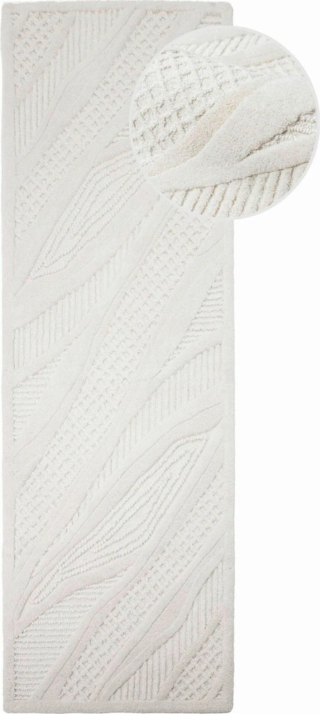 XXXLutz BEHÚŇ, 80/230 cm, biela Flair Rugs - Online Only bytové doplnky - 003165049904