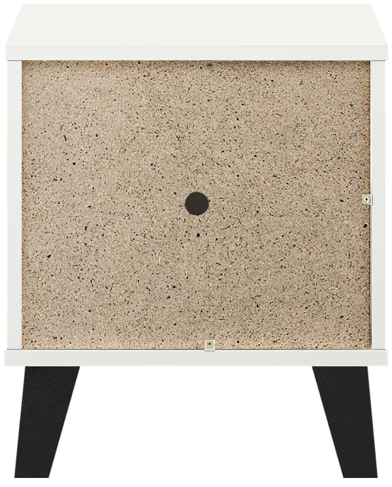 Nočný stolík BOGAN 1S, biely