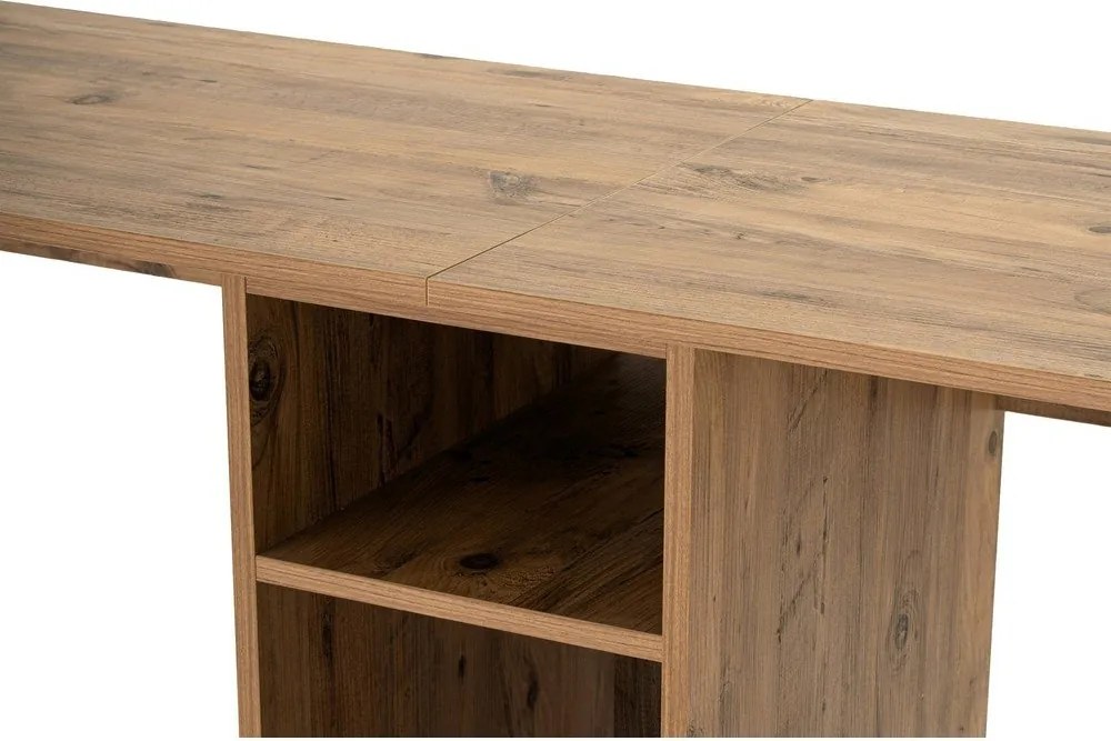 Pracovný stôl v dekore borovice 60x240 cm Twin – Kalune Design