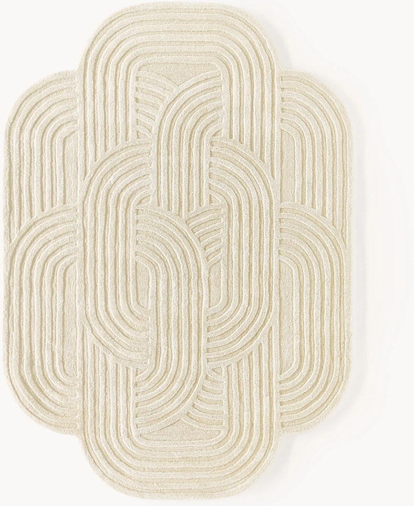 Vlnený koberec's reliéfnou štruktúrou Koli