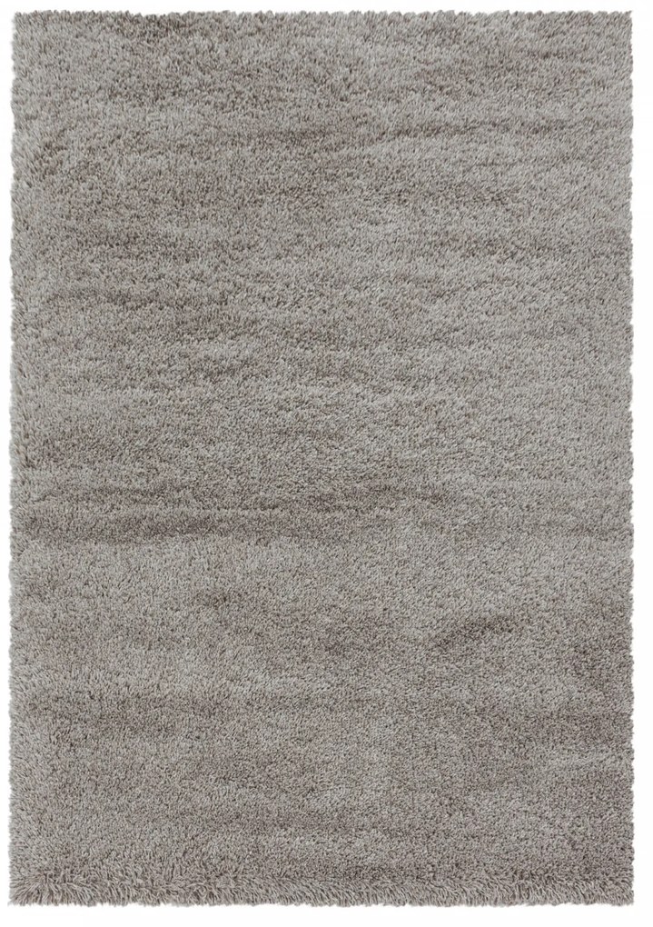 Ayyildiz, Kusový koberec Fluffy Shaggy 3500 beige, 280x370, béžová, obývacia izba