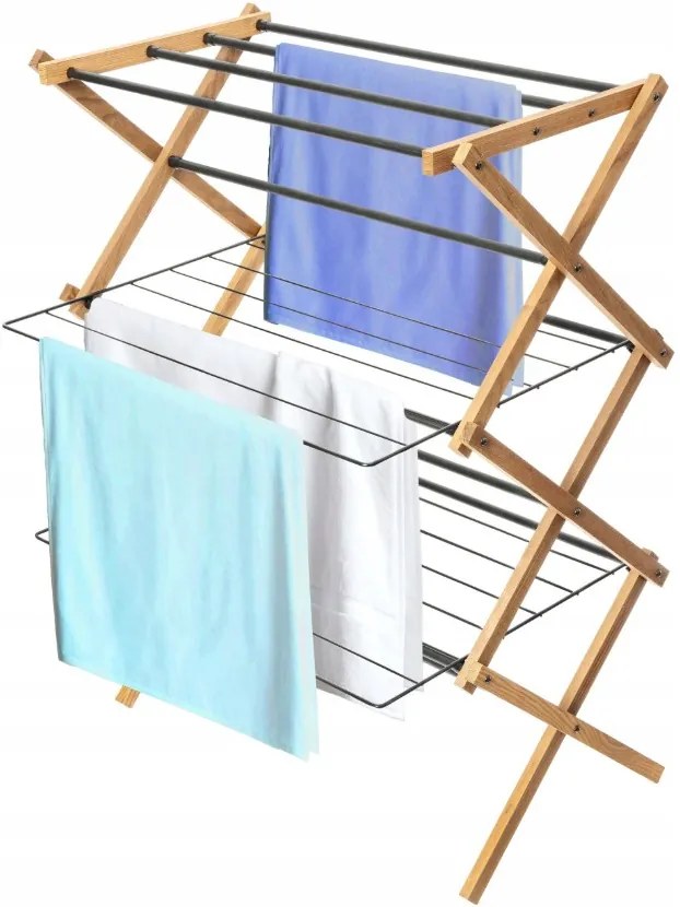 Erga Aurora Plus, vešiak na sušenie bielizne 69x49,5x97 cm na postavenie, hnedá-čierna, ERG-SEP-1265SUAURPLUD