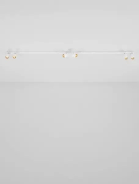 Minimalistické bodové svietidlo Oso 6 Biela