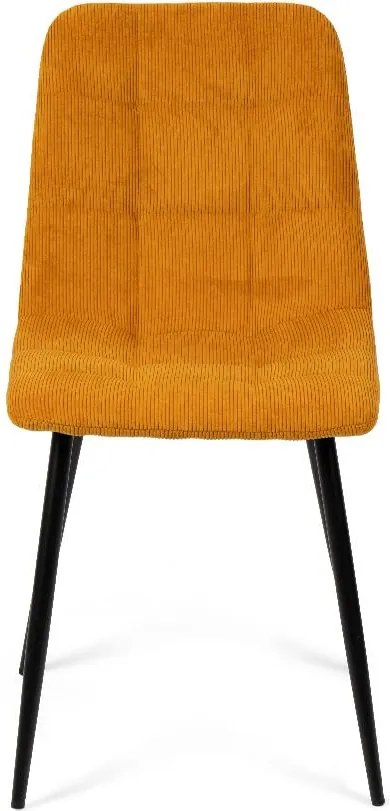 Set - 4 ks Jedálenská stolička AVENBERG ARDEN, žltá