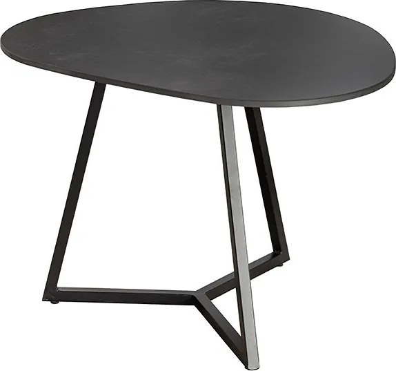 Keramický konferenčný stolík Paquita 70 cm antracitový