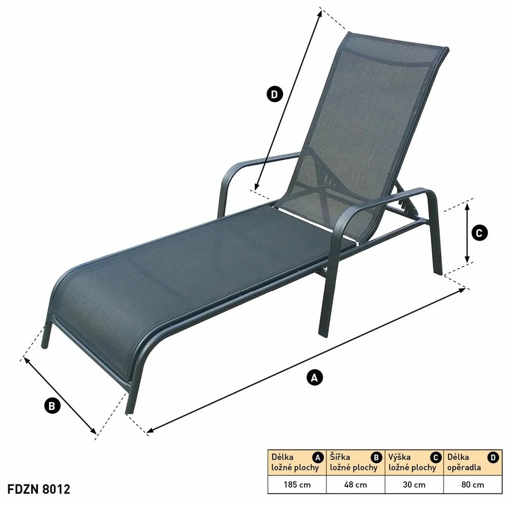 FDZN 8012 Záhradné ležadlo FIELDMANN