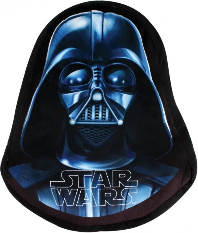 Tvarovaný 3D vankúš STAR WARS - Darth Vader - Hviezdne vojny - 39 x 33 cm